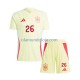Camisola Espanha Pedri 26 Criança Equipamento Segundo Euro 2024 Manga Curta